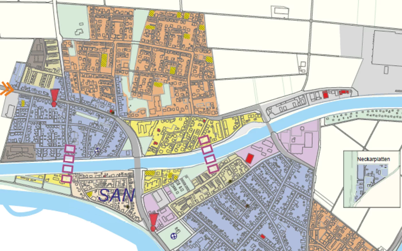 Karte Gemeinde Ilvesheim